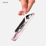 MagSafe Aluminium + PU Vegan leather  - Magsafe Wallet With Stand - Upto 8 Cards