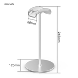 Aluminum Headphone Stand with Flexible Headrest & Solid ABS Base – Universal Headset Holder