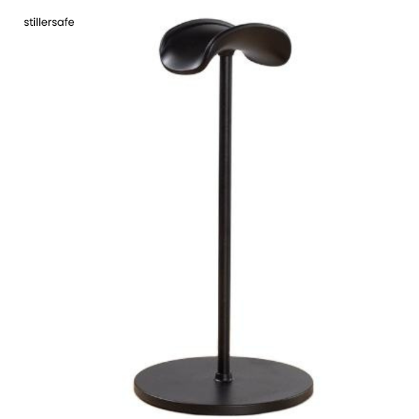 Aluminum Headphone Stand with Flexible Headrest & Solid ABS Base – Universal Headset Holder