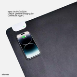 Deskmat with wireless charger. Smartphone and Airpod Charger.