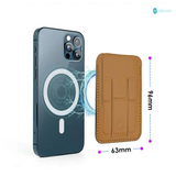 PU Leather  Magnetic Card Holder - Foldable 3 Way Phone Stand