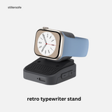 Apple Retro Watch Typewriter Stand + Cable Management