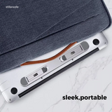 Sleek Foldable Ergonomic Laptop Stand - Aluminium Alloy Material