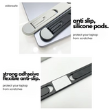 Sleek Foldable Ergonomic Laptop Stand - Aluminium Alloy Material