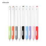 For iPad Pencil 2 stylus Protective Case Soft Silicone Protective + Tip Cover  Anti-Scratch Nib
