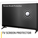 Anti Glare Eye Protection Screen for TV Blue Light Blocking Screen (Non Acrylic) - Screen Break Protection.